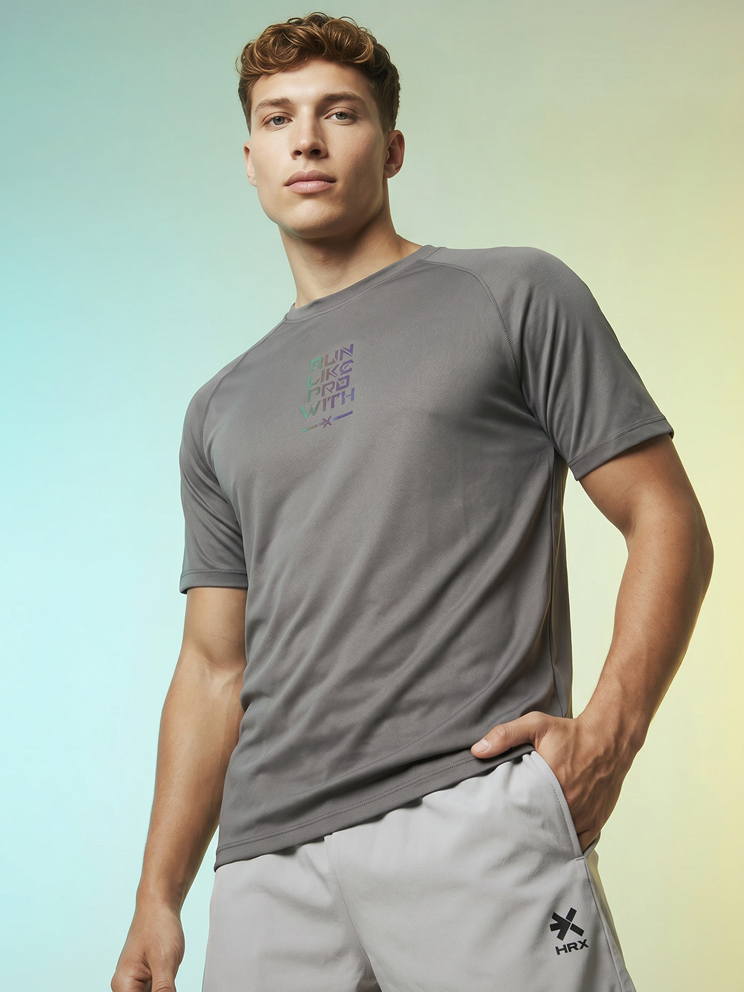 HRX by Hrithik Roshan Men Regular Fit Rapid-Dry Running T-shirt