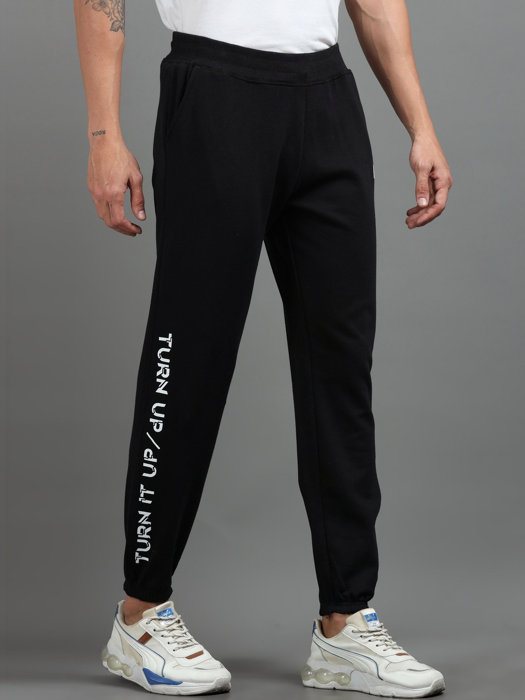 HRX by Hrithik Roshan Men Regular Fit Typography Training Joggers