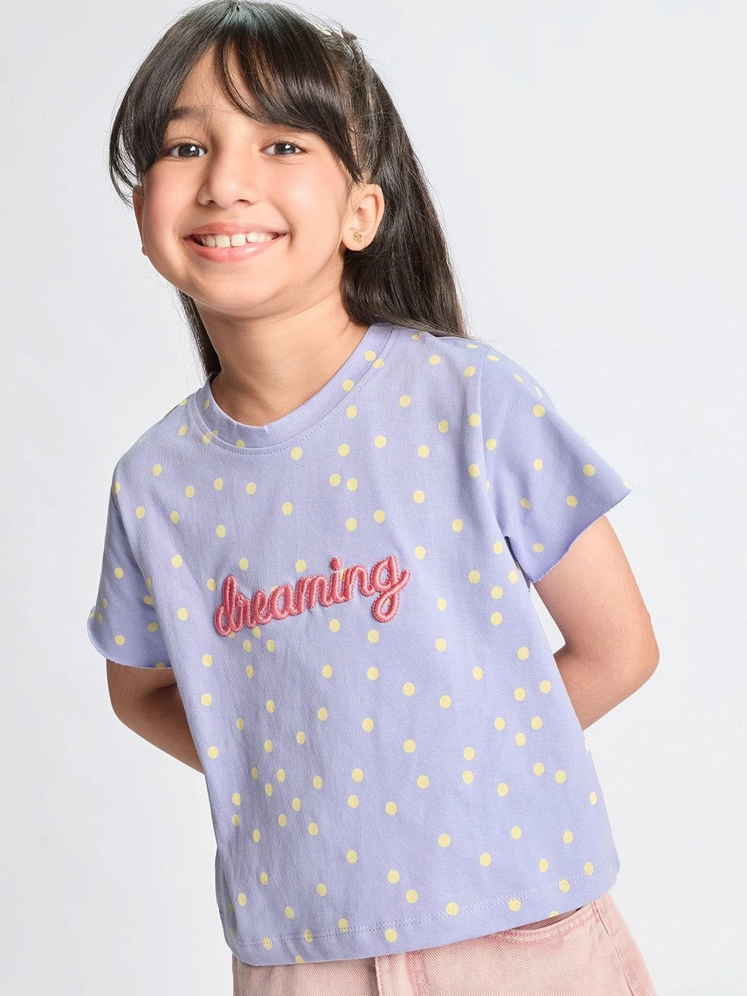 Dotokids Polka Dot Print Cotton Top