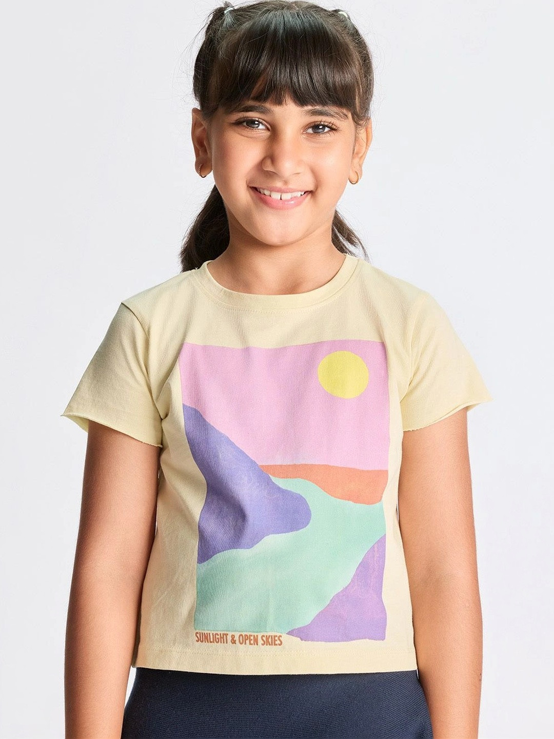 Dotokids Girls Print Cotton Top