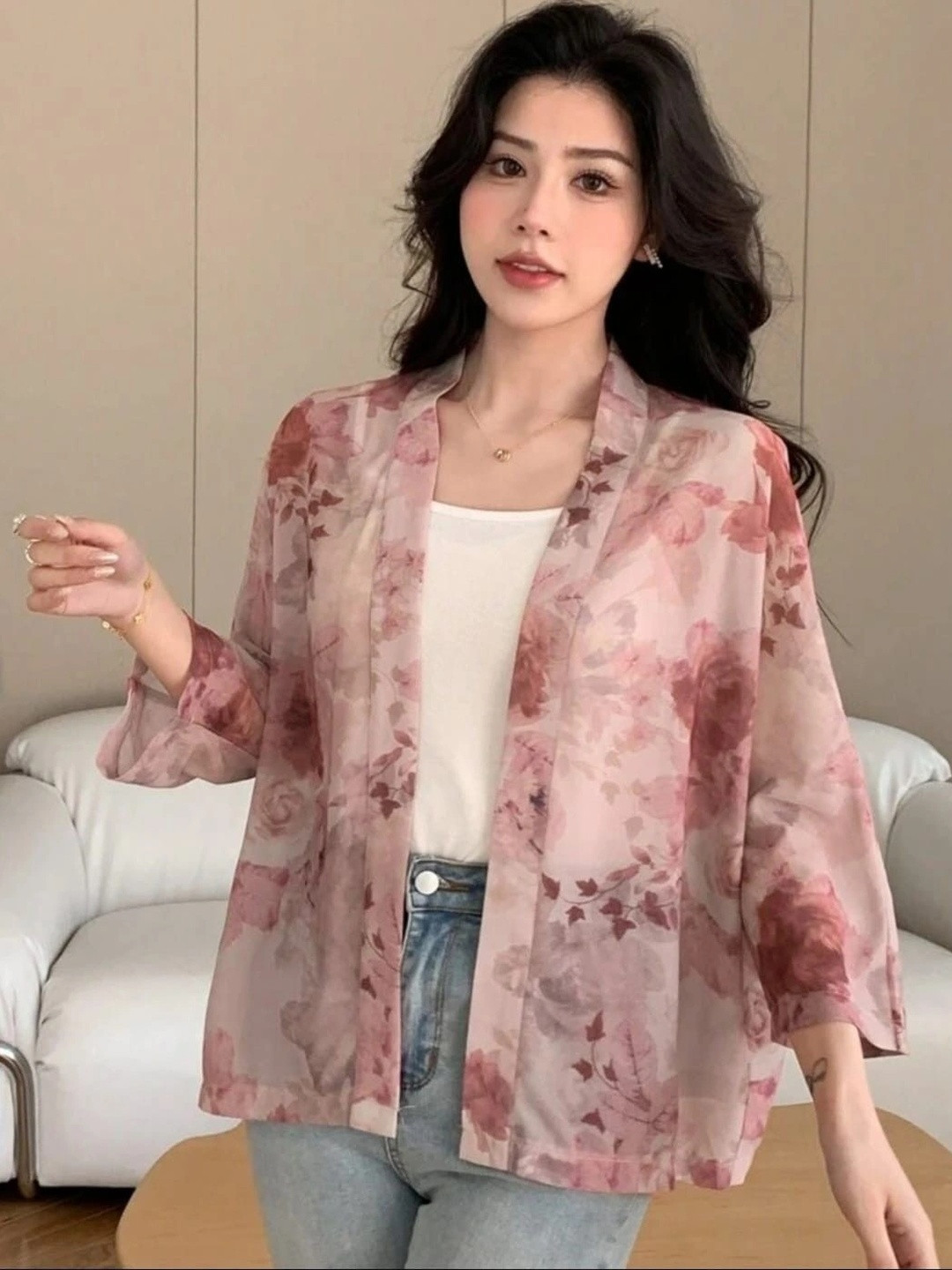 DearDean Women Printed Shrug
