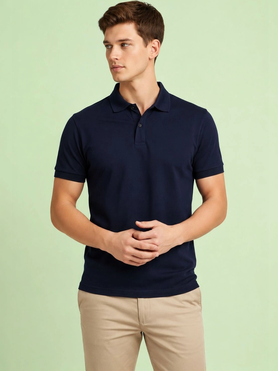 CRYPTIC Men Polo Collar T-shirt
