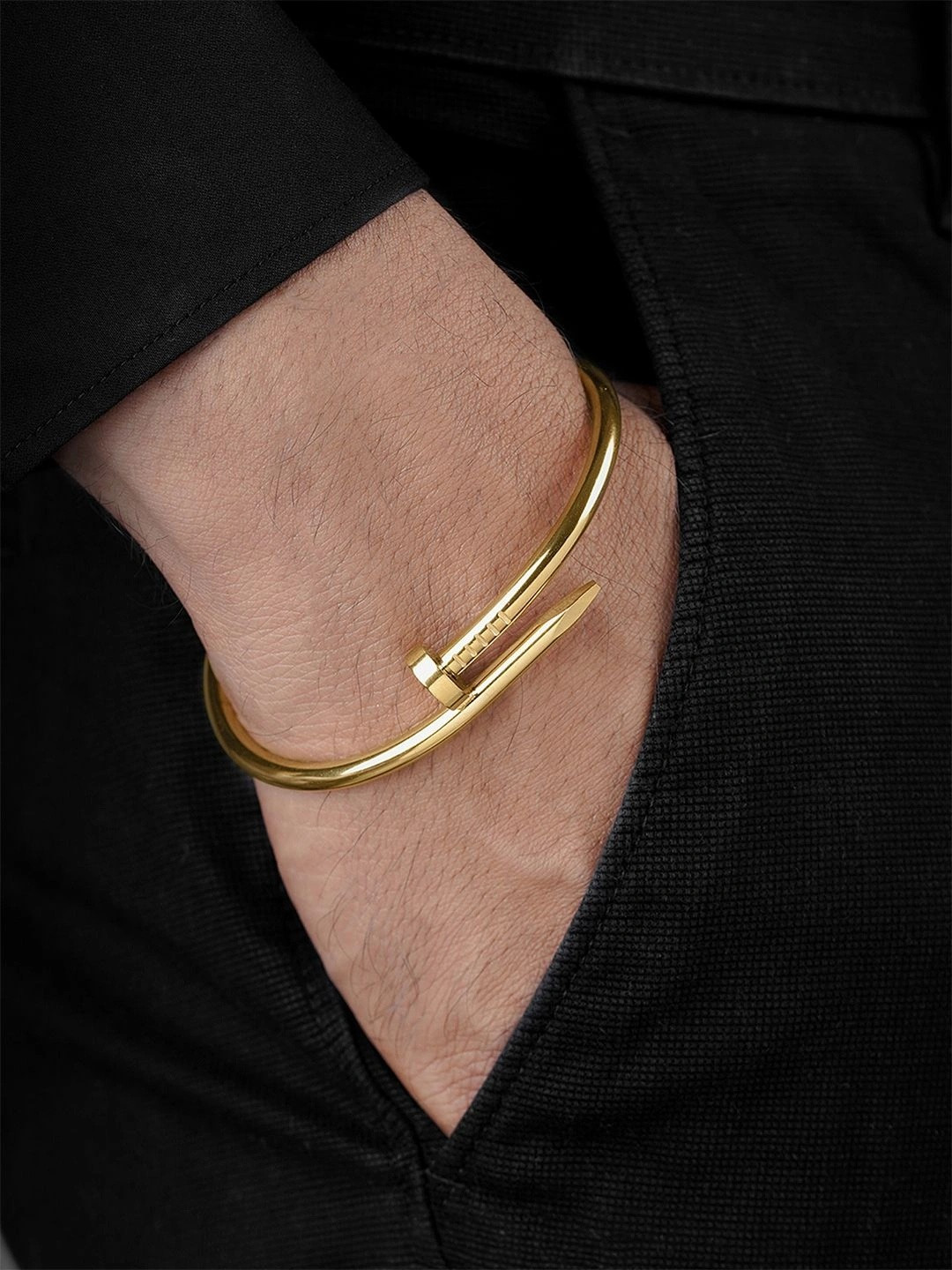 SWASHAA Men Gold-Plated Bangle-Style Bracelet