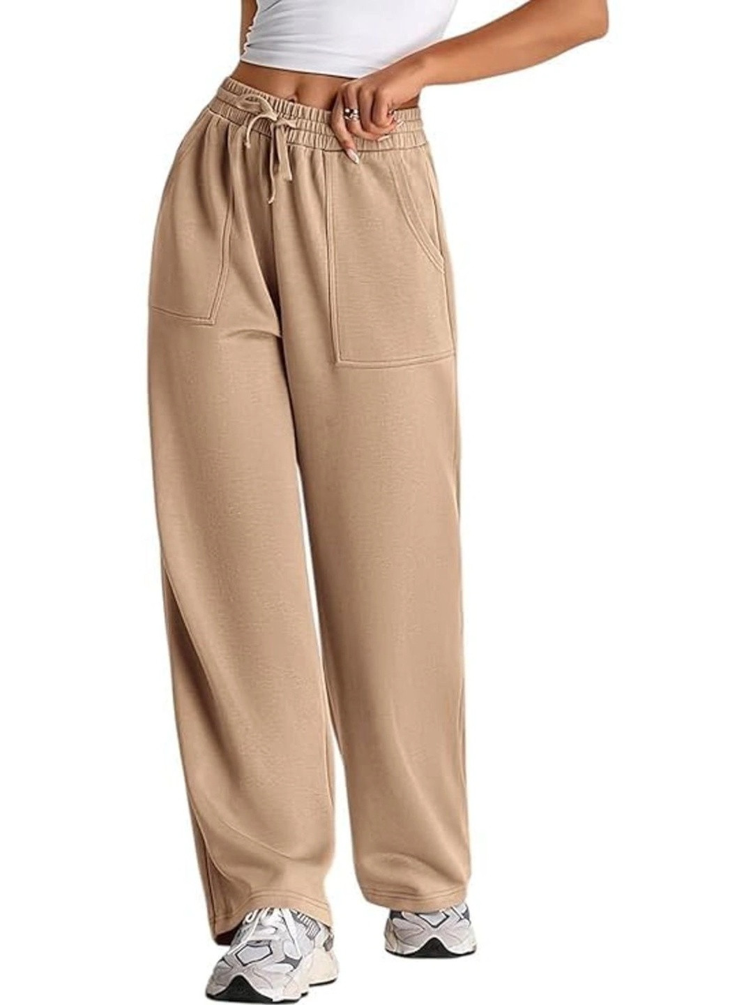 Cozimi Women Relaxed High-Rise Trousers