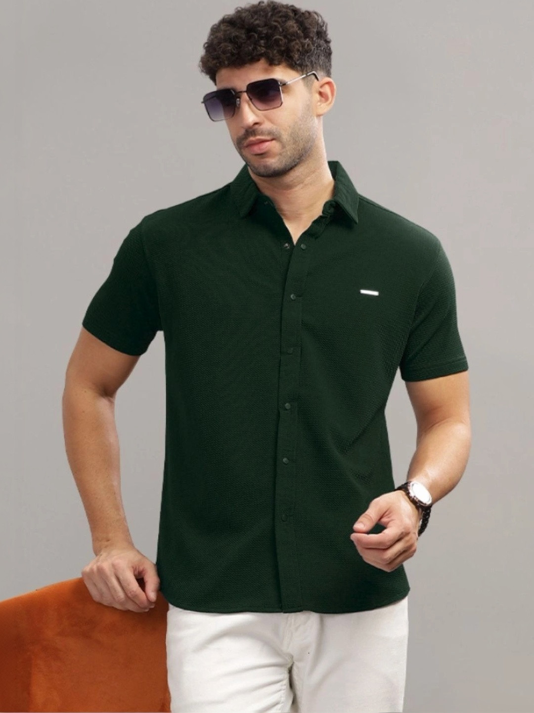 Here&Now X Parcel Yard Men Classic Casual Shirt