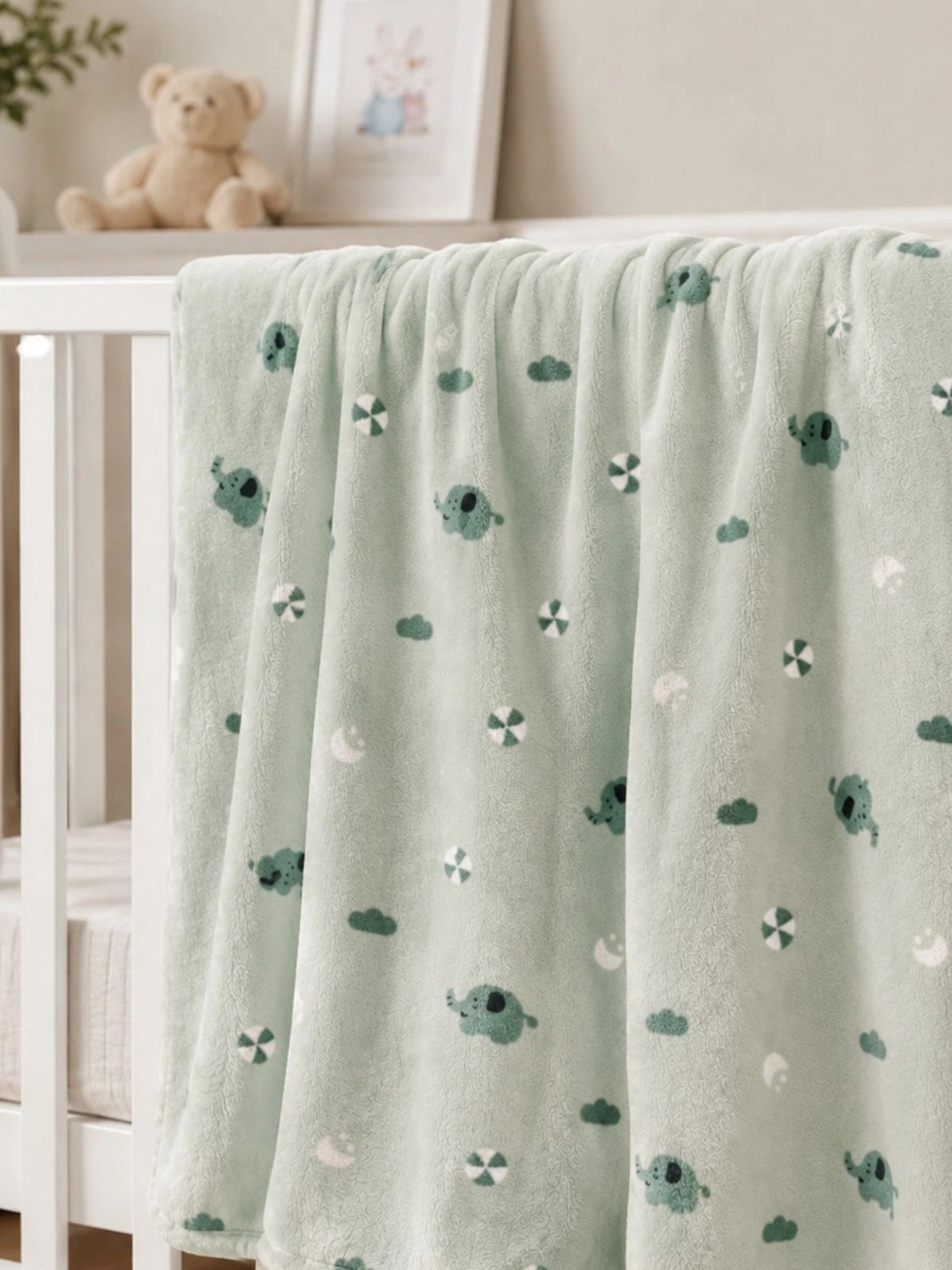 Florida Olive All season AC 300 GSM Baby Blanket