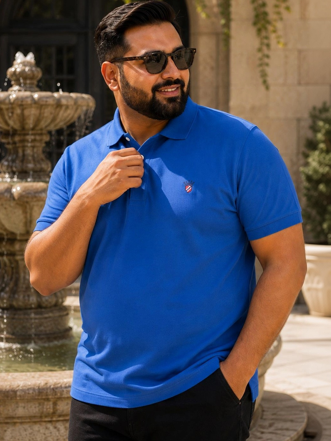 Kook N Keech Men Regular Fit Polo Collar T-shirt