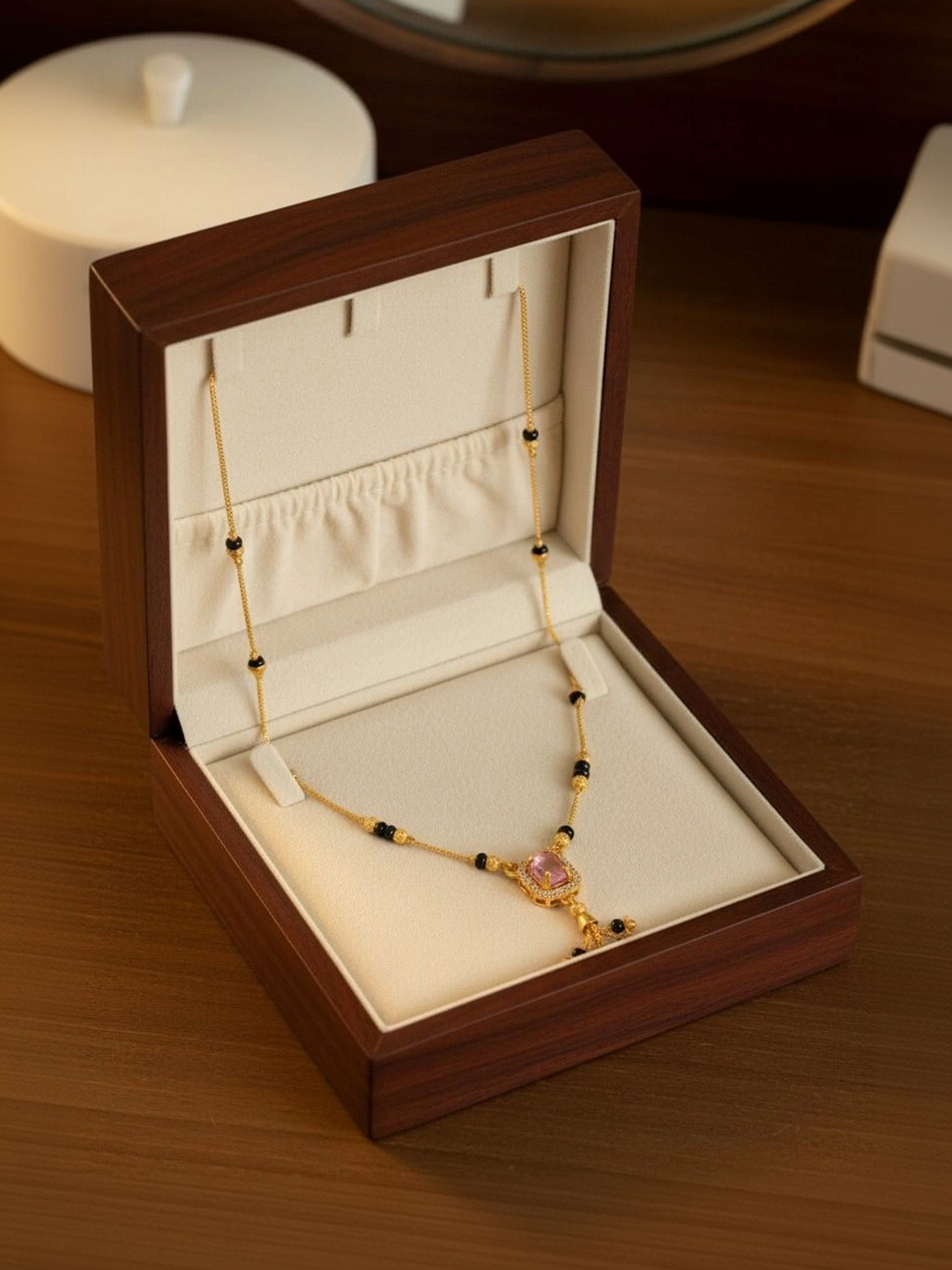 DEESHINE Gold-Plated Zircon Mangalsutra