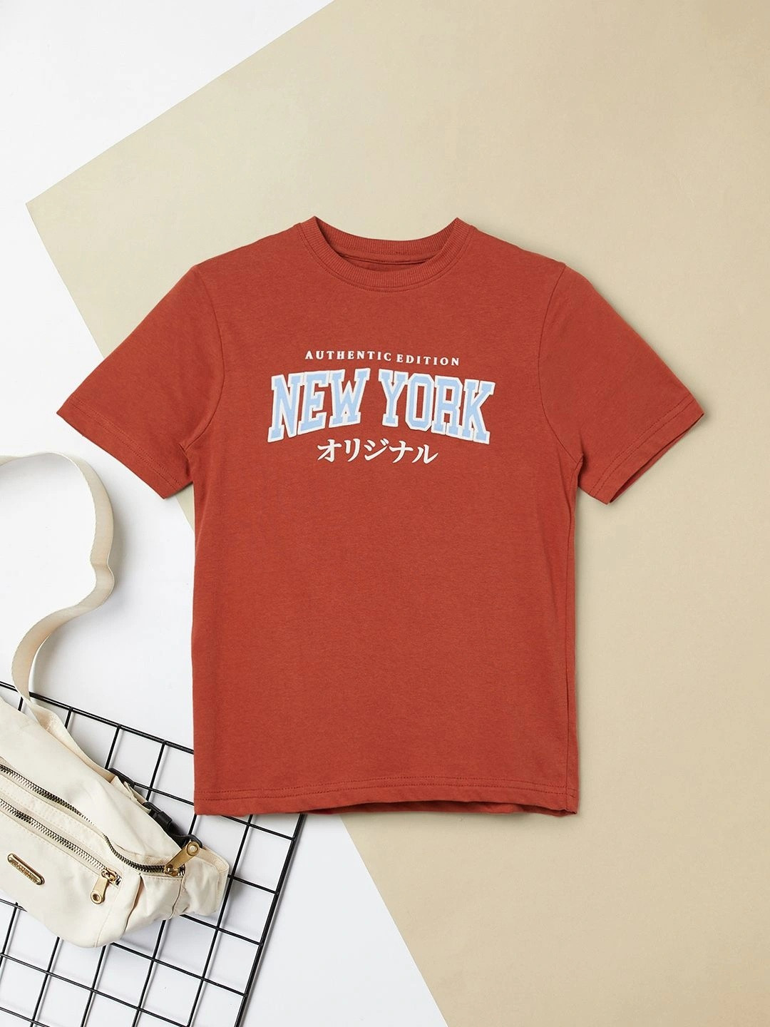 max Boys Typography Printed T-shirt