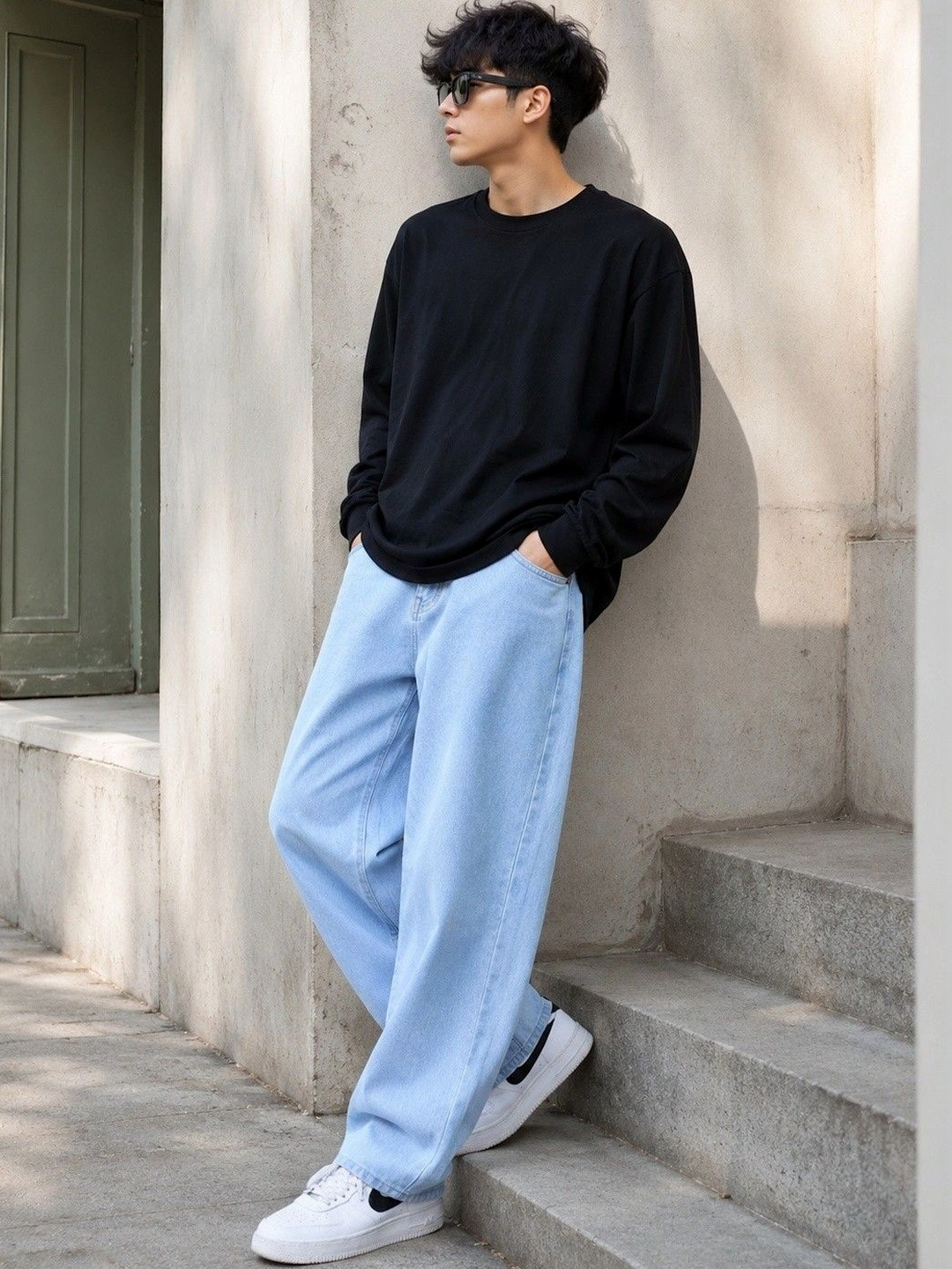 Encrypt Men Straight Fit Mid-Rise Stretchable Jeans