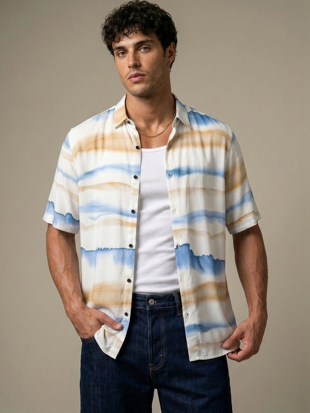 glitchez Men Comfort Printed Casual Shirt