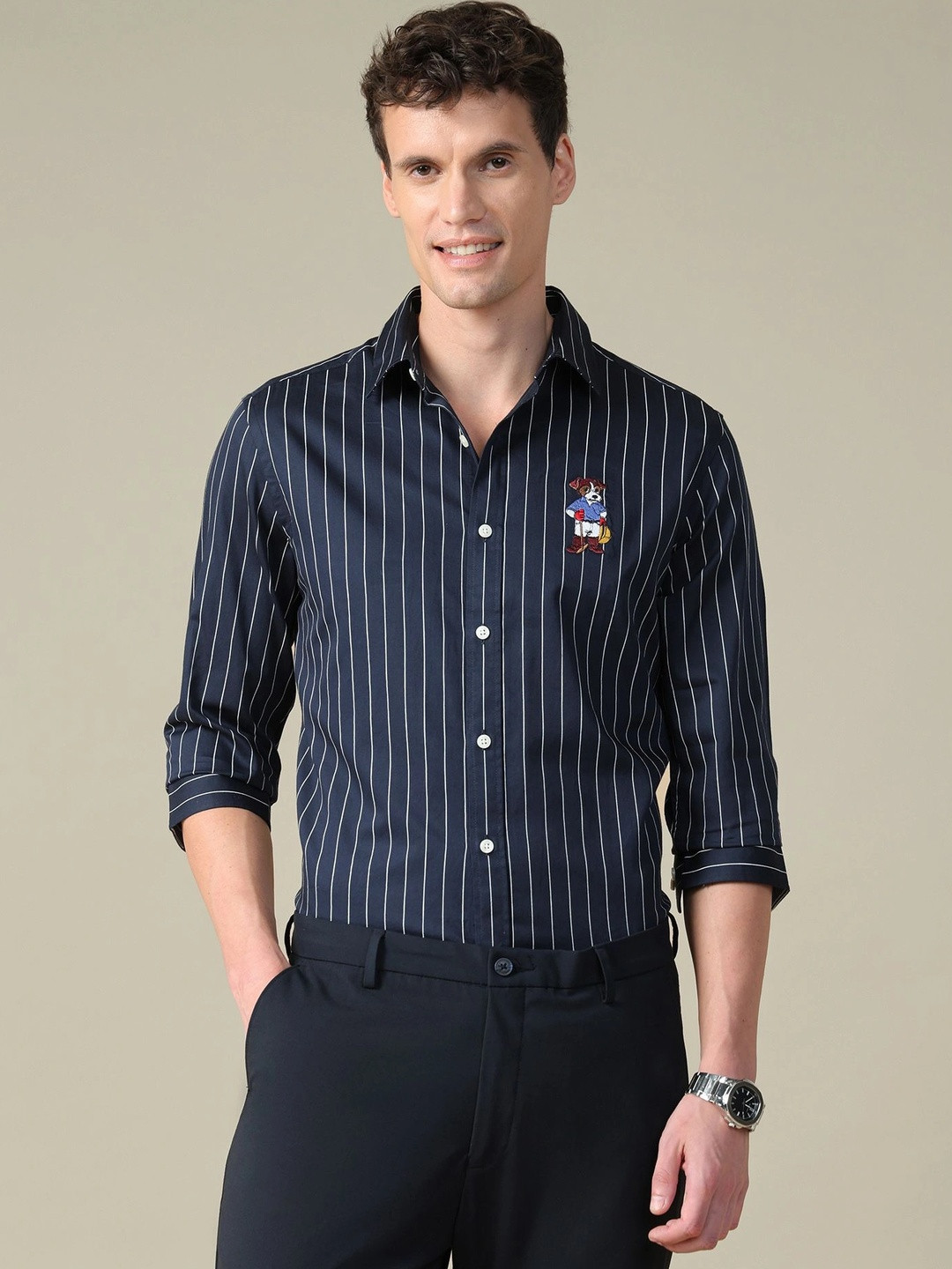 U.S. Polo Assn. Men Tailored Fit Striped Casual Shirt