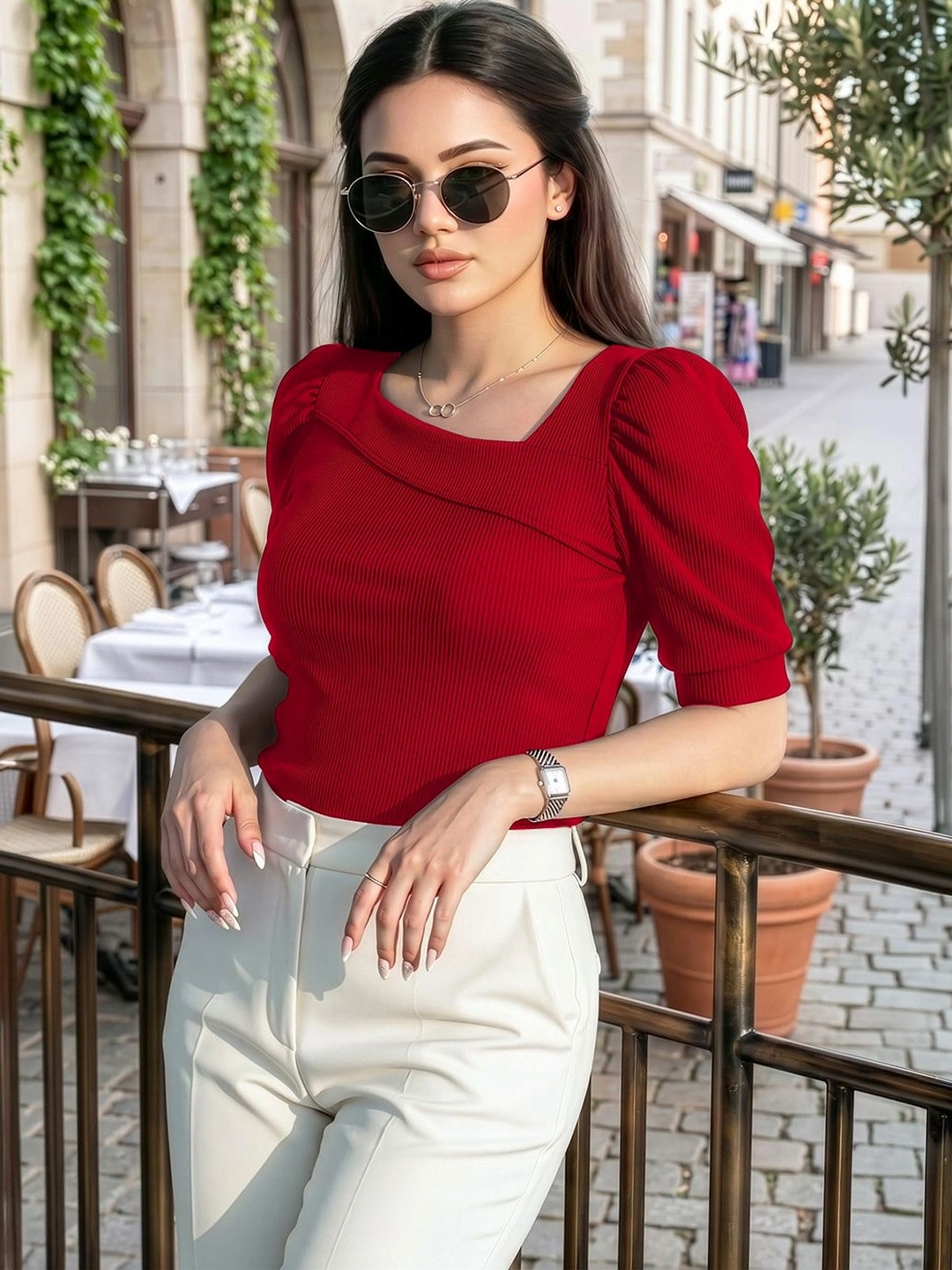 Maheshvi Puff Sleeve Top