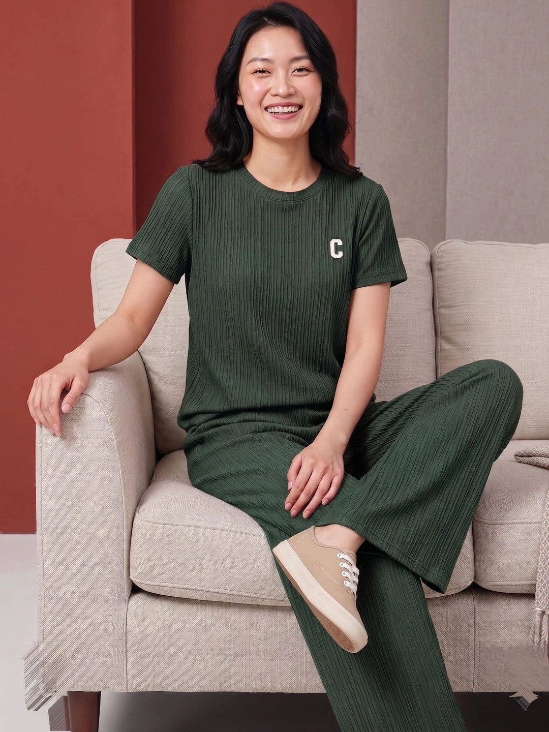 PKF Round Neck T-shirt With Trousers Co-Ords
