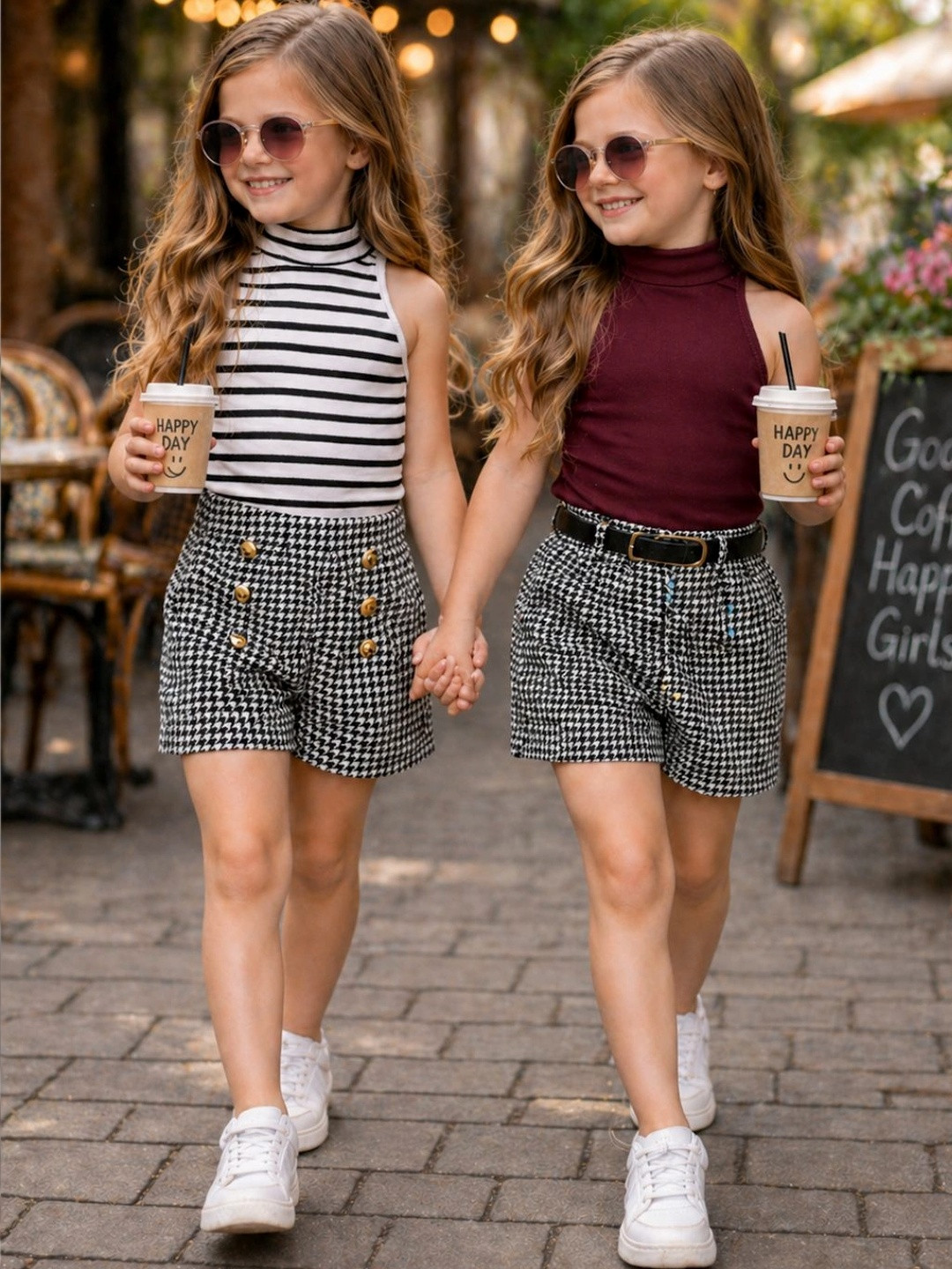Girls Striped Top with Shorts 5