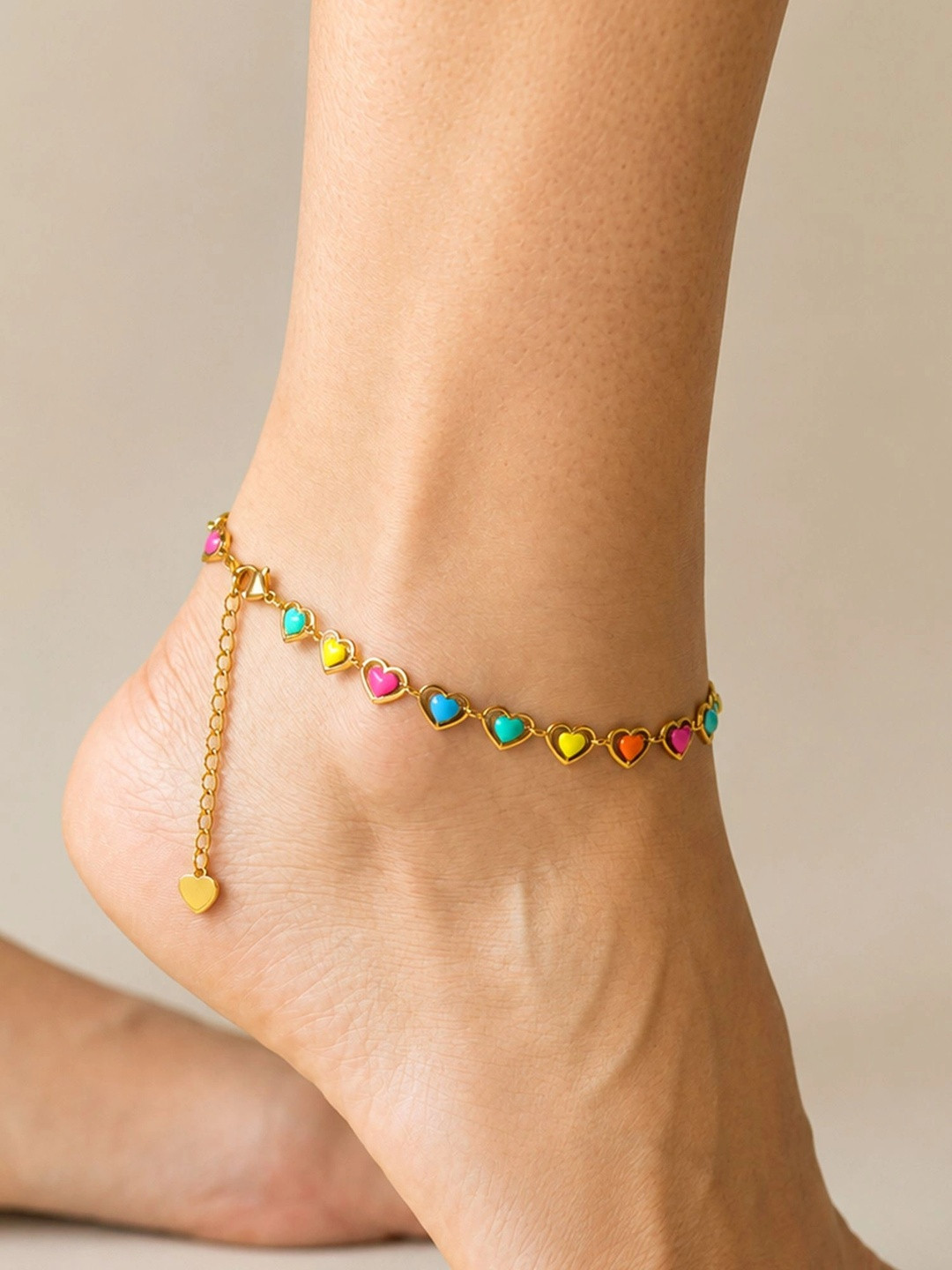 ARTKLIM Gold-Plated Zircon Anklet