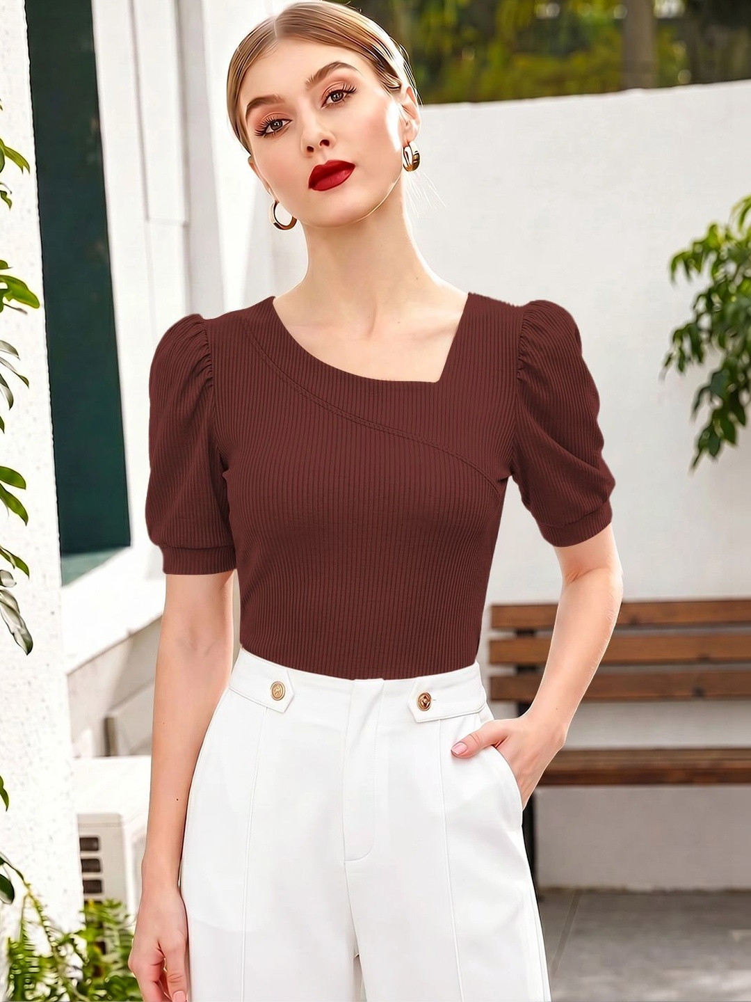 Maheshvi Puff Sleeve Top