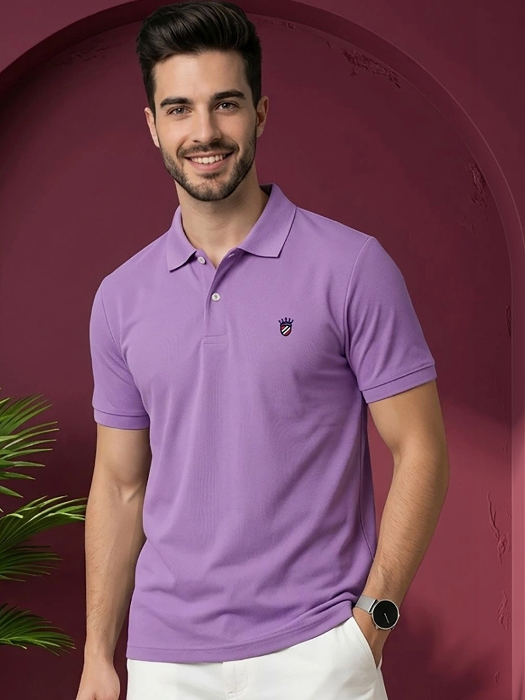 Moda Rapido Men Polo Collar T-shirt