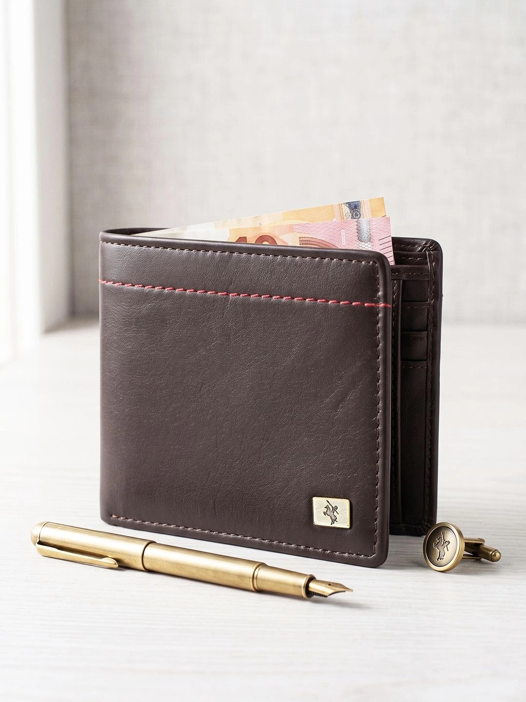 Cantabil Men Leather Two Fold Wallet
