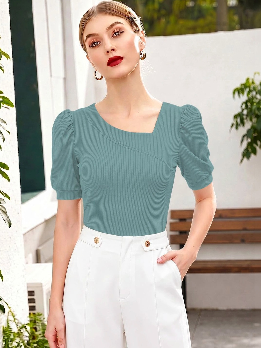 Maheshvi Puff Sleeve Top