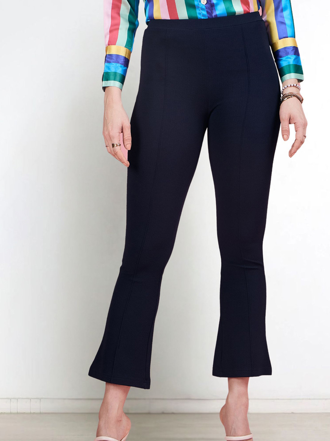 DressBerry Women Relaxed Mid Rise Trousers