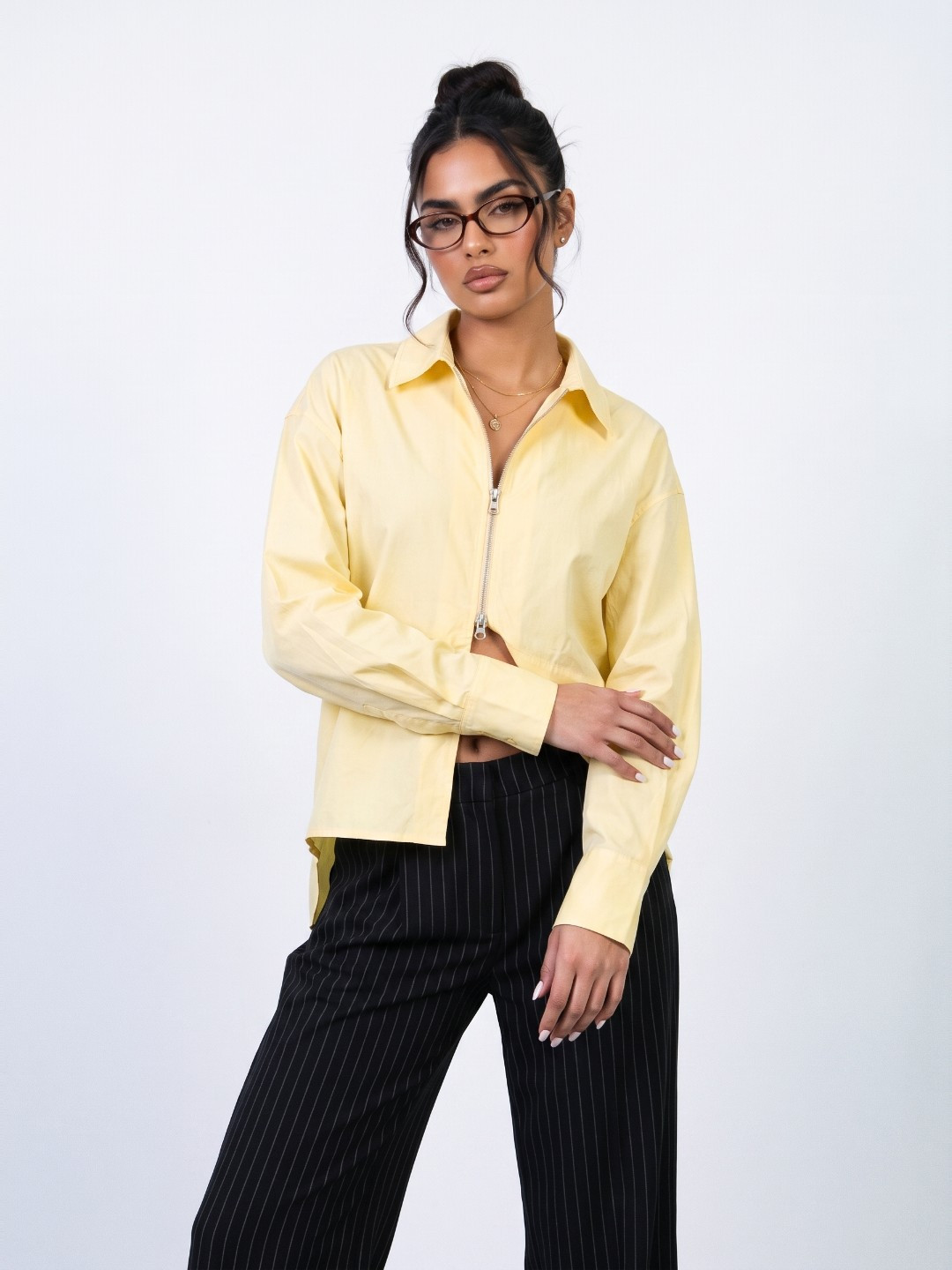Phosphorus Drop-Shoulder Sleeves Pure Cotton Casual Shirt