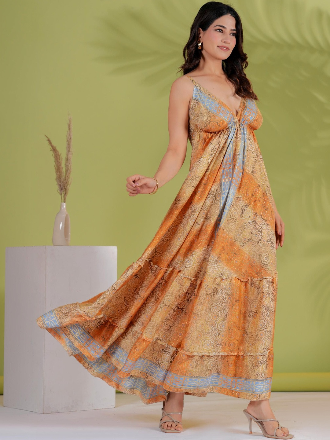 DressBerry Bohemian Print Maxi Dress