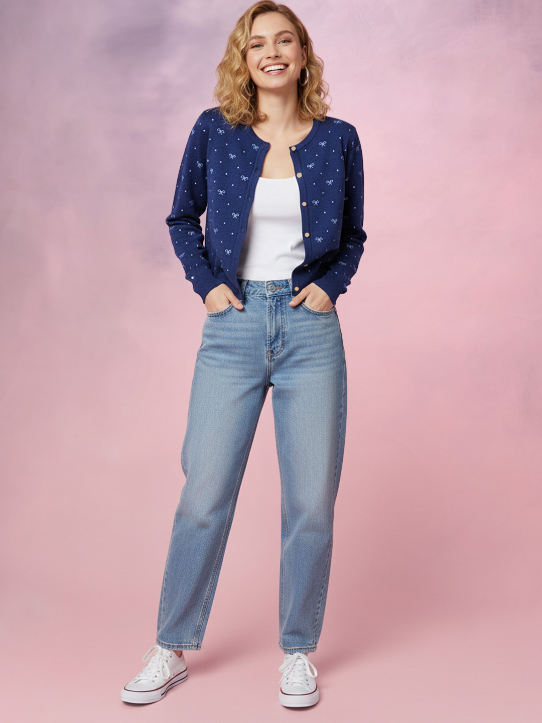DressBerry Self-Design Acrylic Cardigan