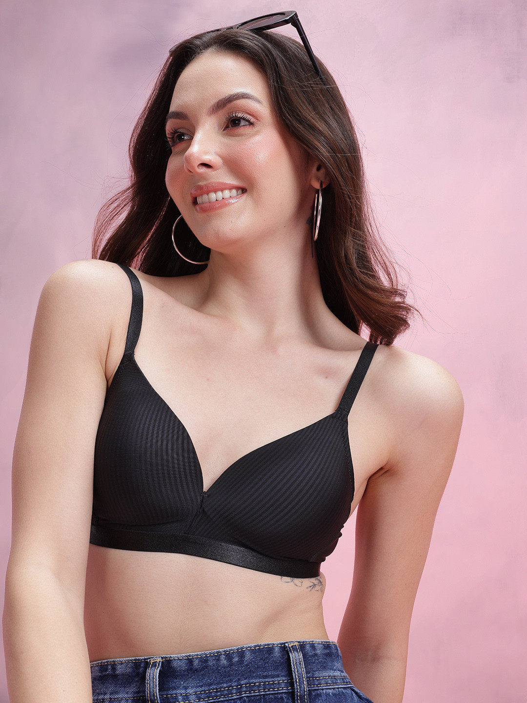 DressBerry Striped Lightly Padded Bra DB-PAAM-30-ST- C