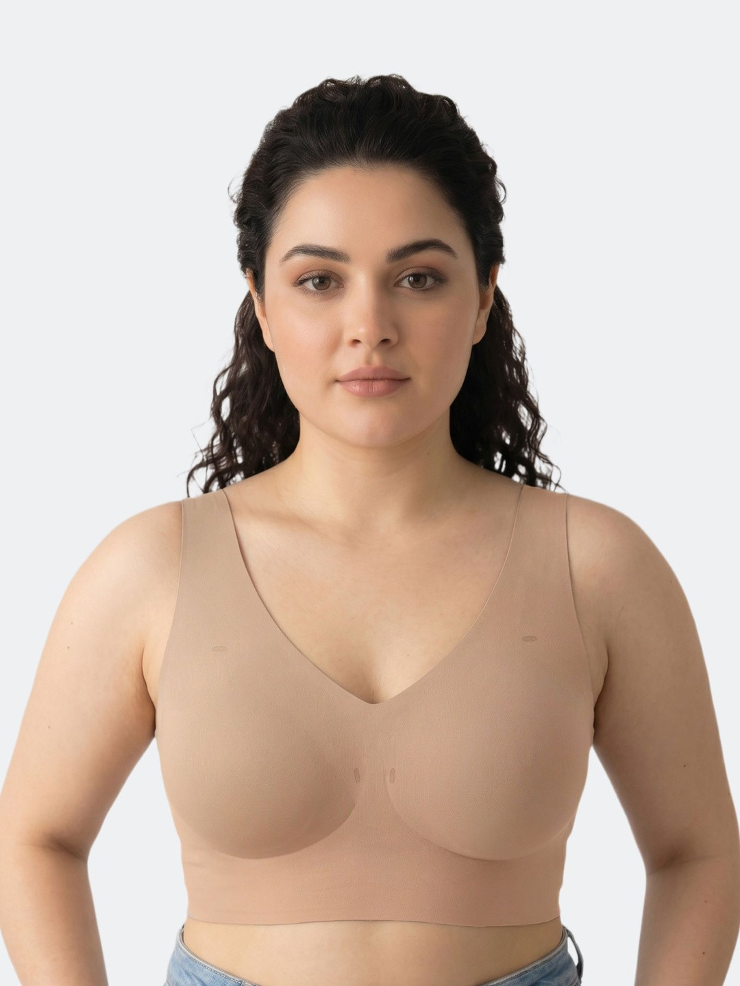Dressberry Cotton Padded Full Coverage Plus-Size Bonded Bra