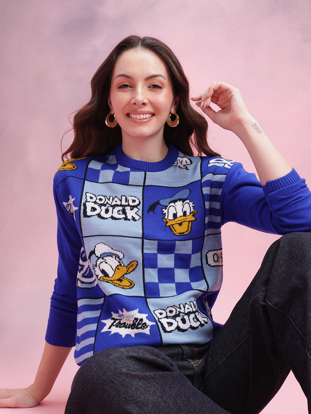 DressBerry Donald Duck Printed Pullover