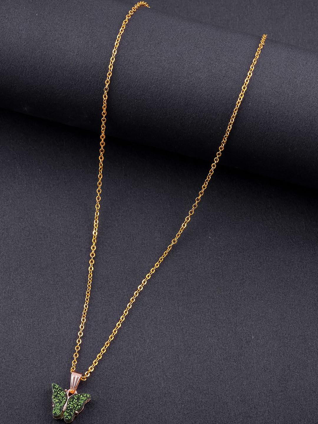Elegant Gold-Plated Chain with Butterfly Pendant