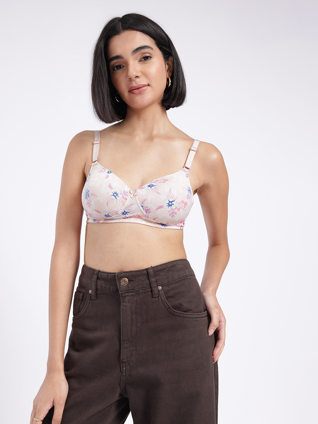 DressBerry Floral Bra Full Coverage Underwired Heavily Padded DB_SS26_W_BRA_FMA-39_A
