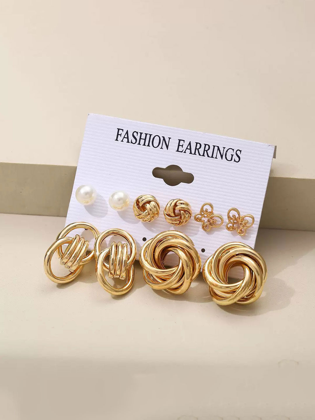DressBerry Geometric Studs Earrings
