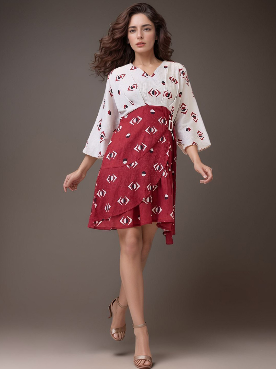 DressBerry Women Floral Printed Fit & Flare Dress