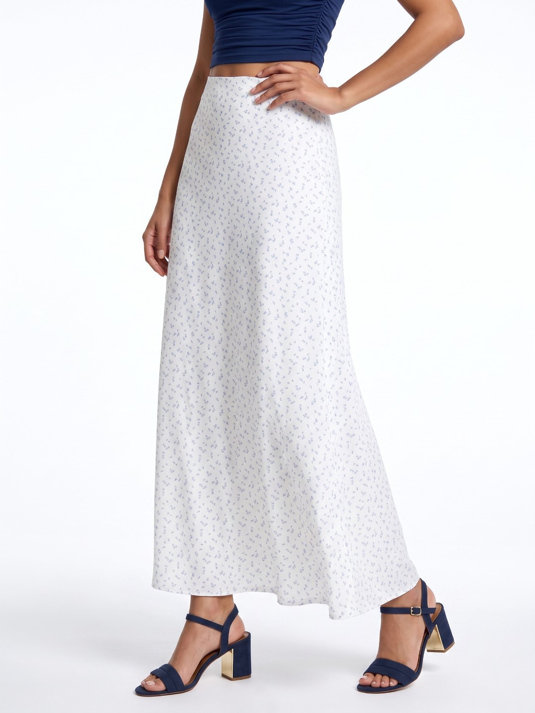 glitchez Women Floral Printed Maxi A-Line Skirt