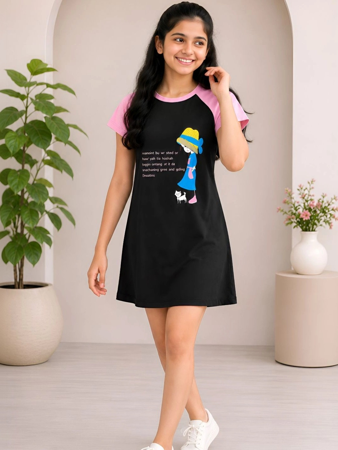 VP TEXX Print A-Line Dress