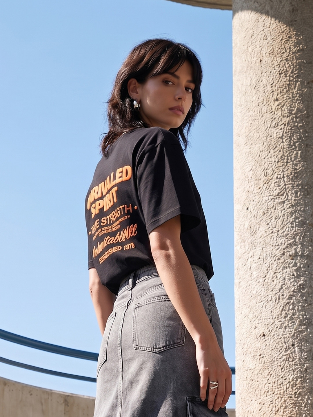 The Roadster Life Co. Relaxed Fit Typography Printed T-shirt