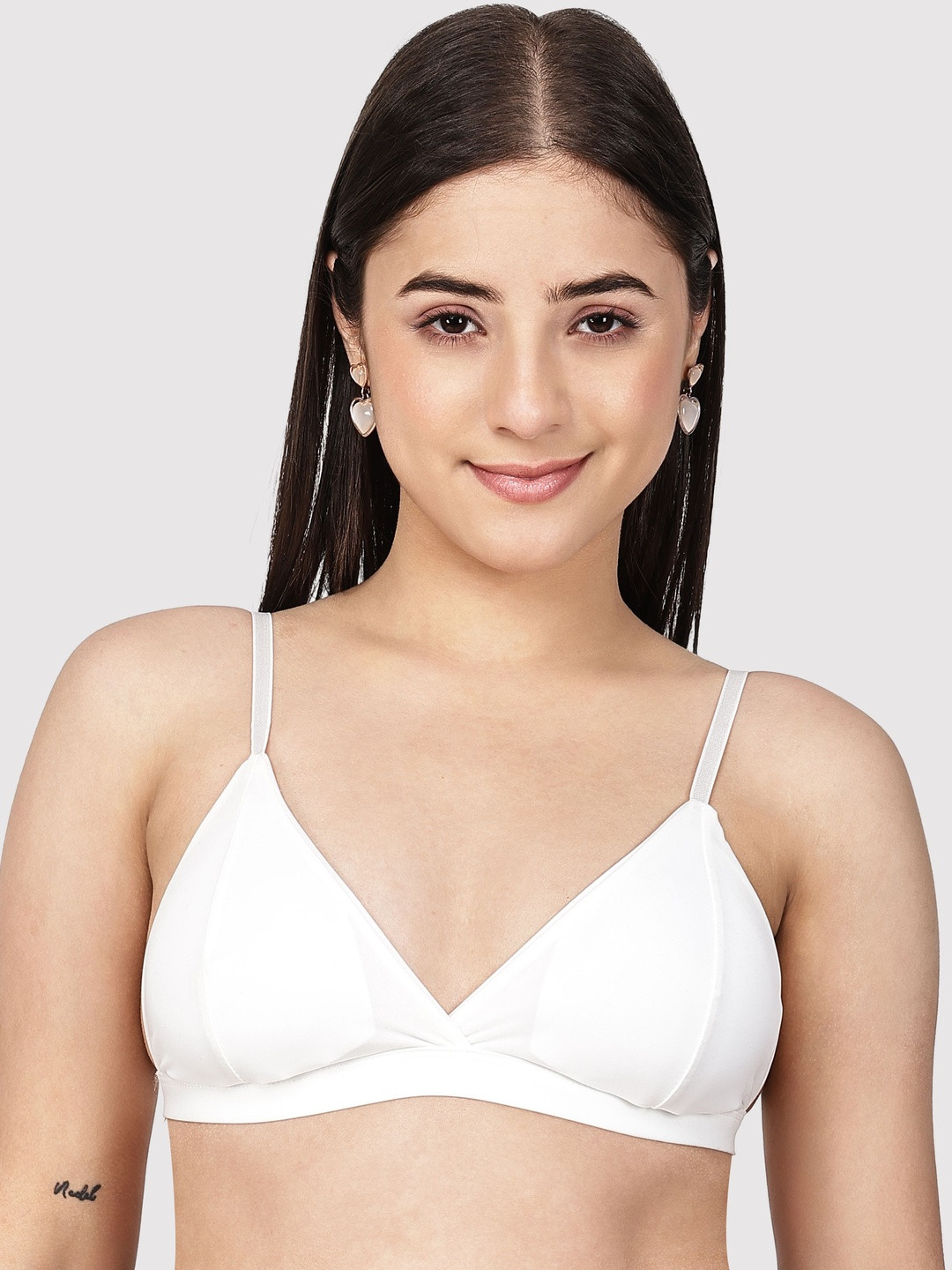 DressBerry Polyamide Single Hook Padded Triangle Bra