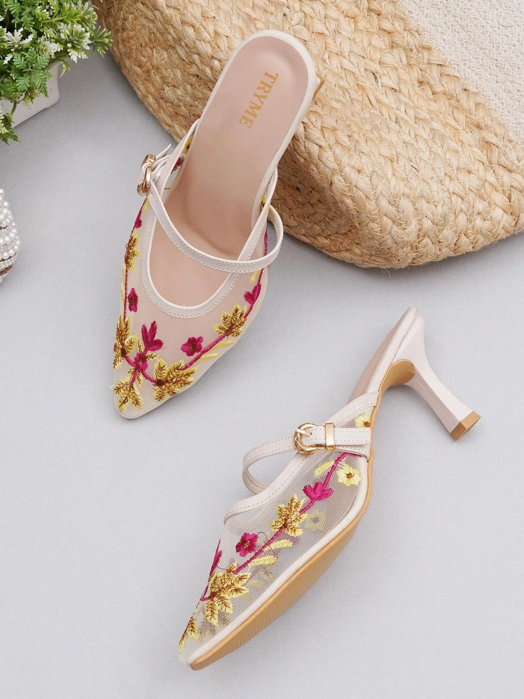 Try Me Party Slim Heeled Mules