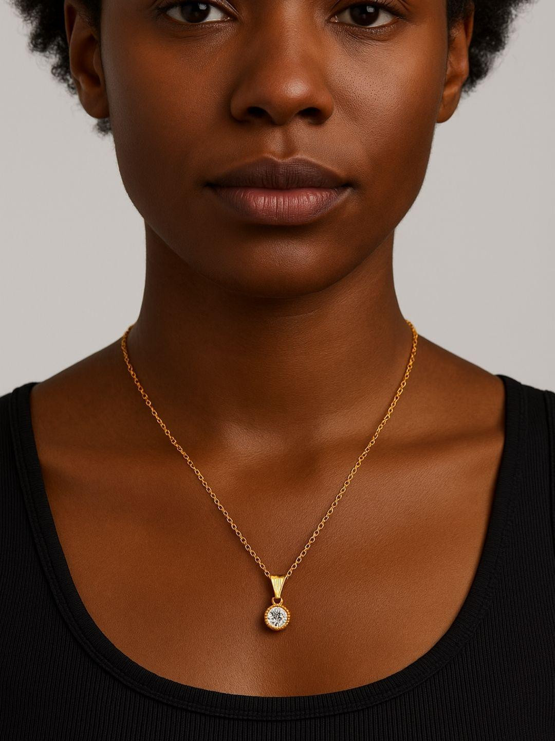 DressBerry Women Gold Necklace and Chains