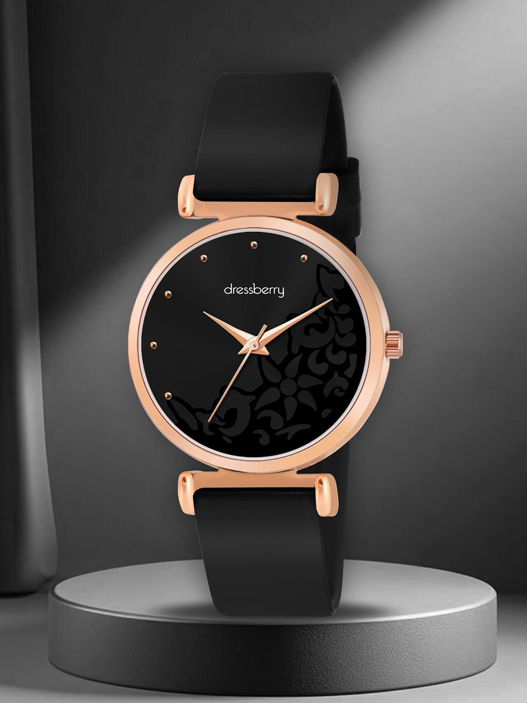 DressBerry Women Printed Dial & Straps Analogue Watch DB-LR004-BLK