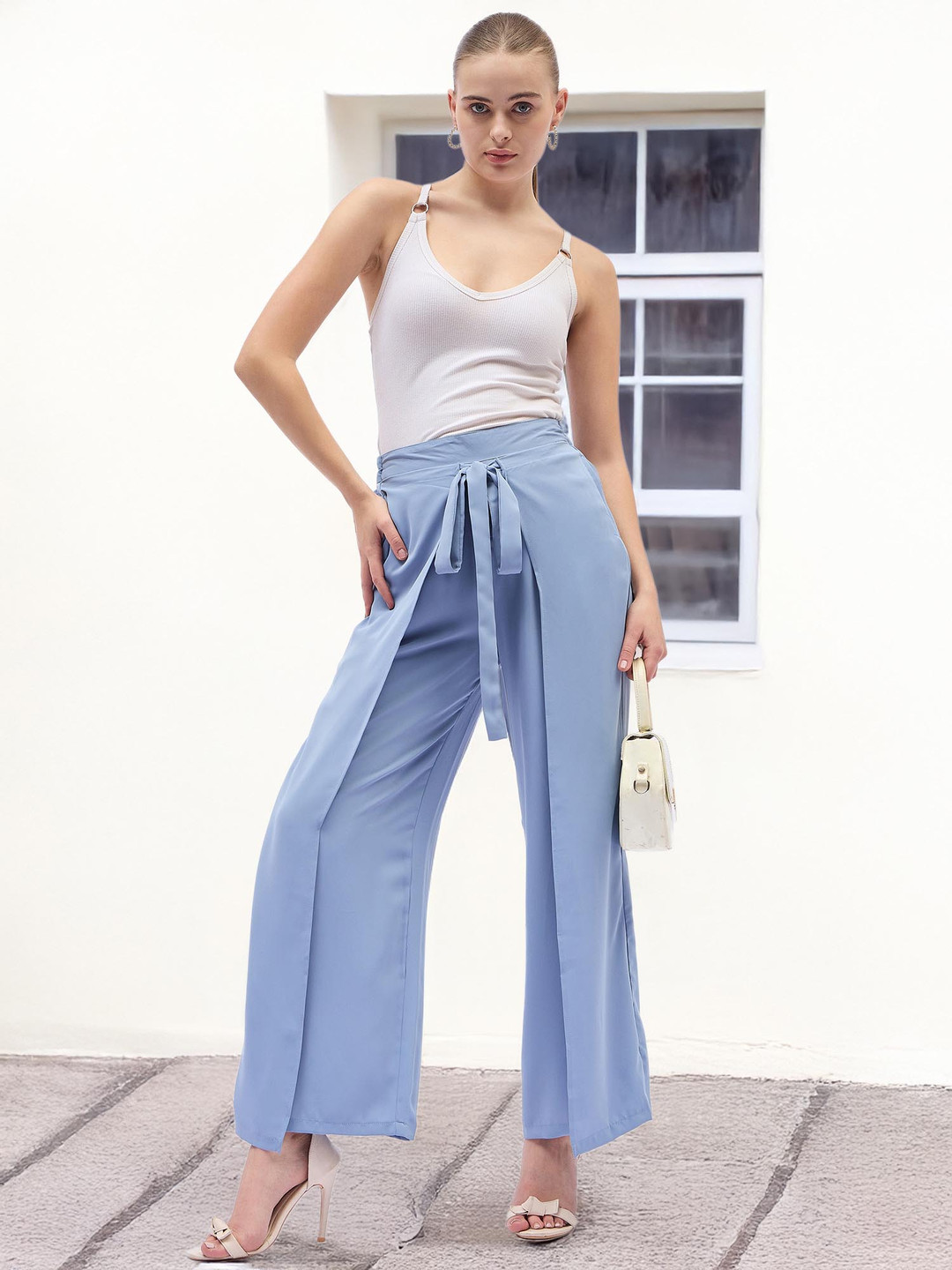 DressBerry Women Relaxed Wide Leg Trousers