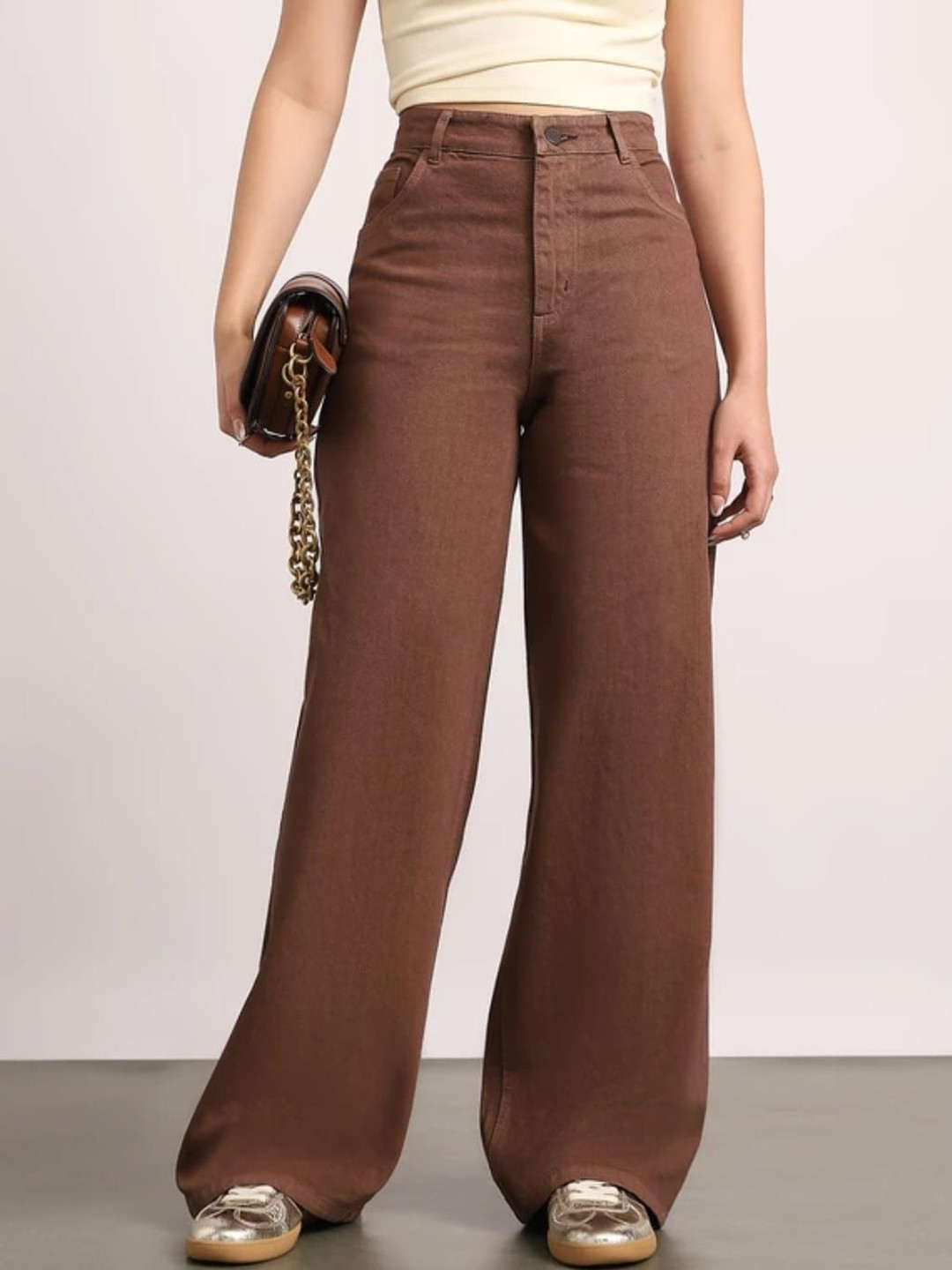 DressBerry Women Straight Fit High-Rise Stretchable Jeans