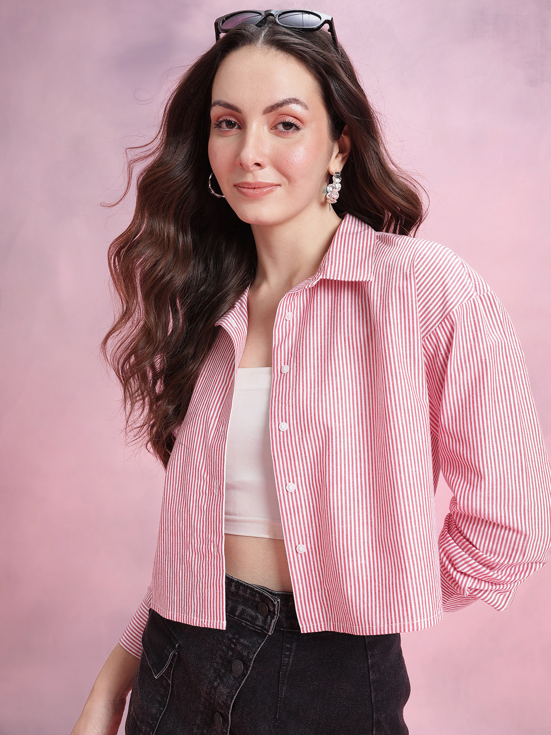 DressBerry Candy Striped Casual Shirt
