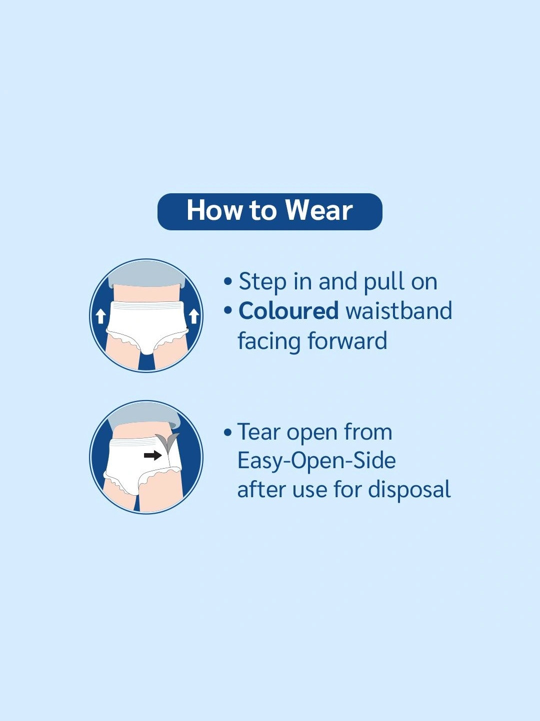 Kindfit Set Of 3 Adult Pull Up Leakage Proof Pants Diapers - XL - 10Pcs Each