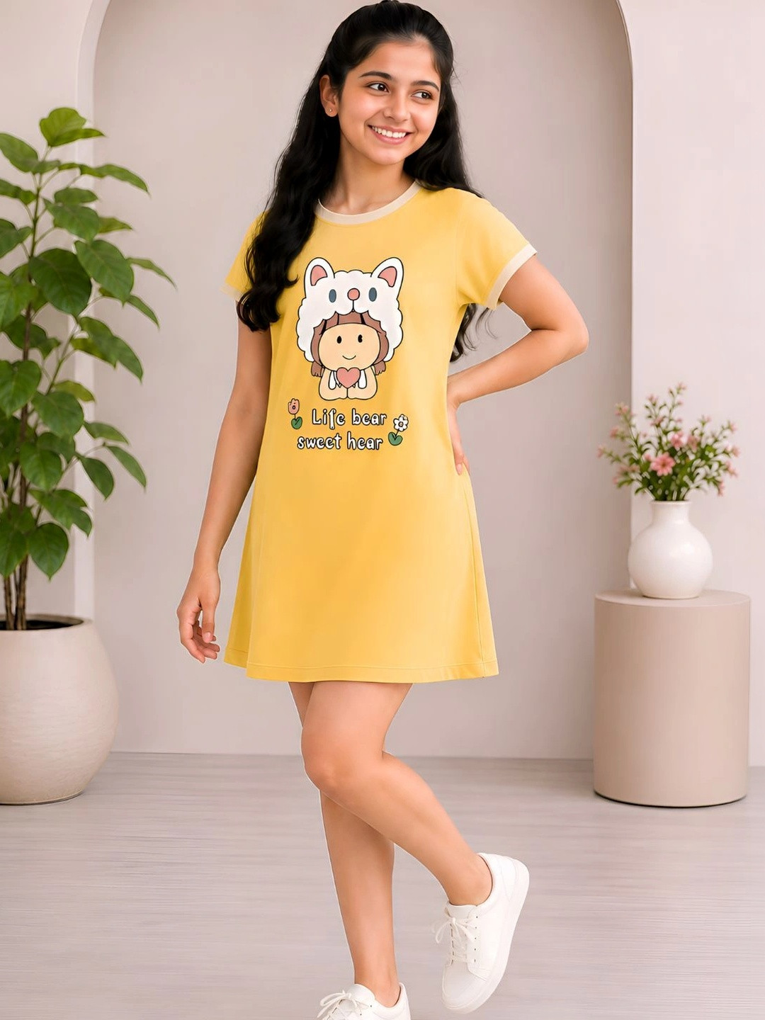 VP TEXX Print T-shirt Dress