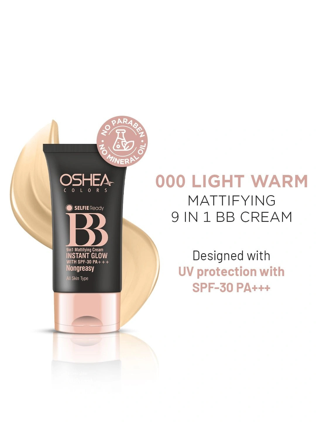 Oshea Herbals Instant Glow BB Cream With Aloe Vera Extract - 30 g - Light Warm