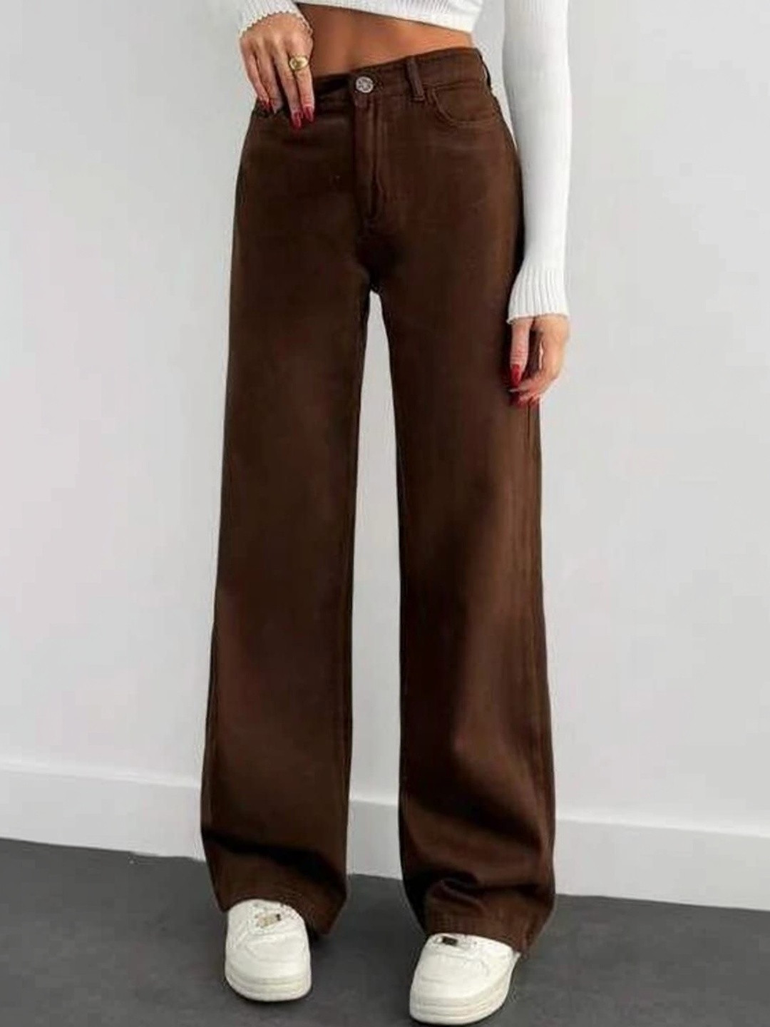 DressBerry Women Straight Fit High-Rise Stretchable Jeans