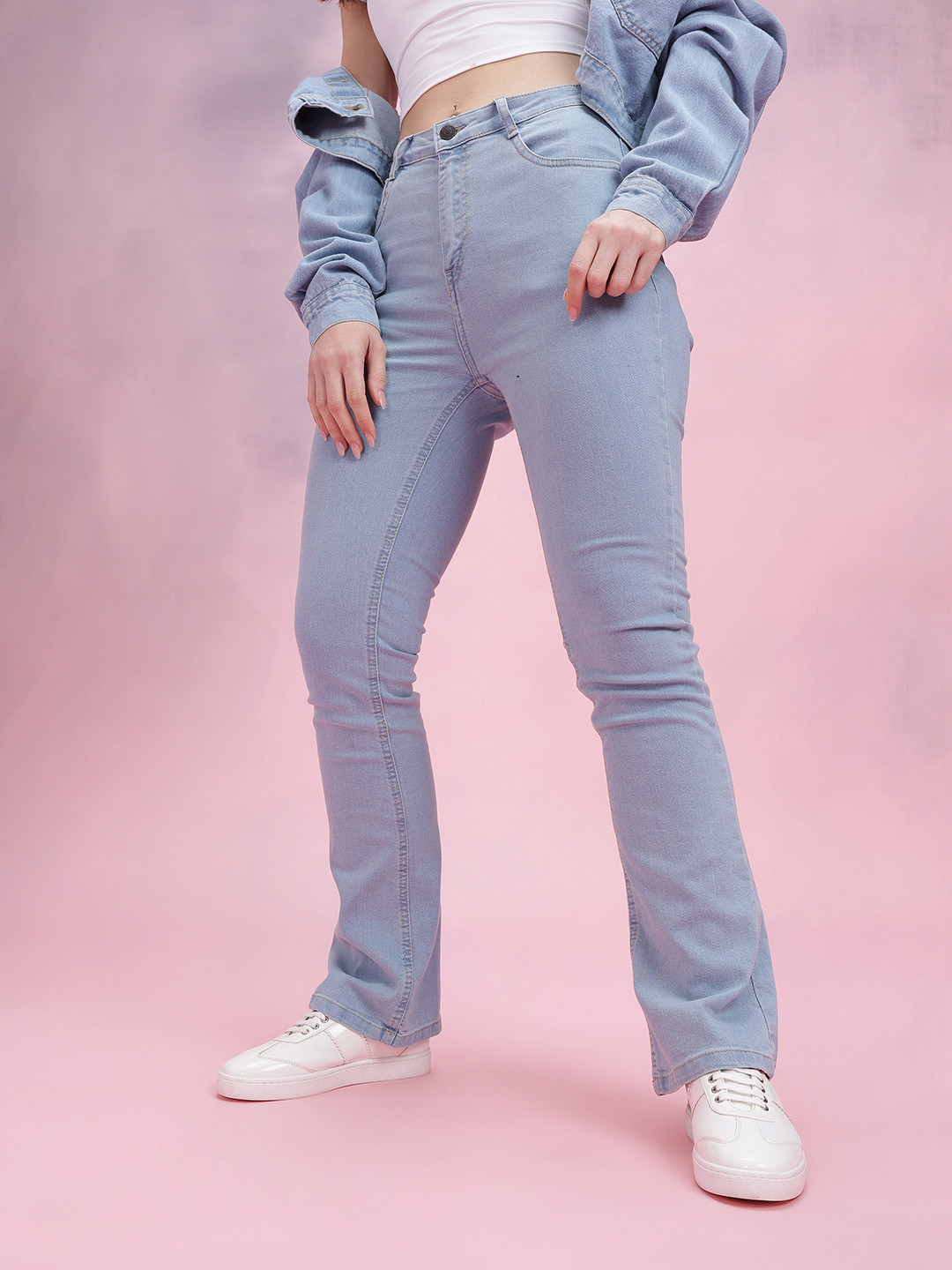 DressBerry Women Bootcut Mid-Rise Stretchable Jeans